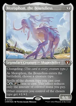 MTG Morophon, the Boundless - Foil Etched, Commander Masters, Near Mint, English - Image 1