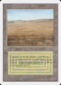 MTG Savannah, Unlimited, Heavily Played, English - Image 1