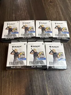Magic The Gathering Final Fantasy Play Pack Box w/ Promo Card (MTG) [Brand New] - Image 1
