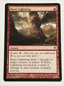 MTG Zendikar Burst Lightning 119/249 MP - Image 1