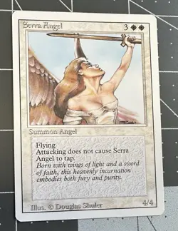 Serra Angel MTG Revised Edition NM (1994) - Image 1