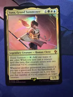 Yuna Grand Summoner 0008 MTG Commander FINAL FANTASY Mythic NP Foil - Image 1