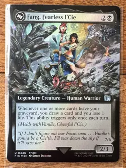 Magic MTG Final Fantasy - Fang, Fearless l'Cie EXTENDED ART FOIL 0446 - Image 1