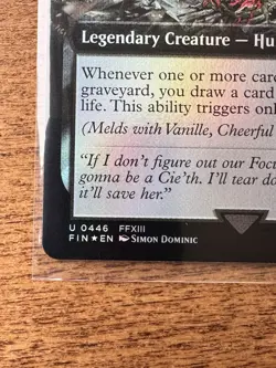 Magic MTG Final Fantasy - Fang, Fearless l'Cie EXTENDED ART FOIL 0446 - Image 2