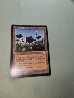 Lotus Vale Weatherlight MTG Magic the Gathering Rare Land Sacrifice - Image 1