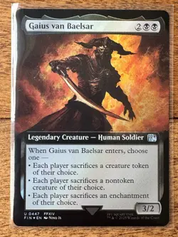 Magic MTG Final Fantasy - Gaius van Baelsar EXTENDED ART FOIL 0447 - Image 1