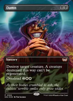 Damn- Commander: Duskmourn Borderless Foil MTG-NM - Image 1