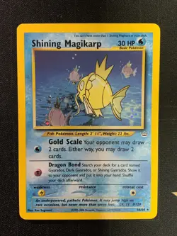 Pokemon Shining Magikarp 66/64 - Neo Revelation Unlimited Holofoil NM - Image 1