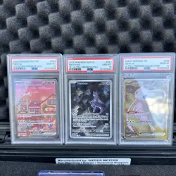 Pokemon 151 Promo Set Mew, Mewtwo, Metal Mew Psa10 - Image 1