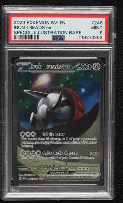 Iron Treads ex Special Illustration Rare Pokemon SV01: Scarlet & Violet PSA 9 - Image 1