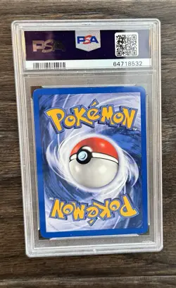 2000 Pokemon Team Rocket Dark Slowbro Holo PSA 8 NM-Mint 12/82 - Image 2