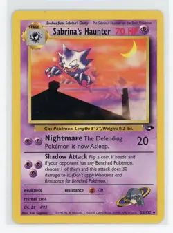 Pokemon TCG - Sabrina's Haunter 55/132 - Gym Challenge - Uncommon - Image 1