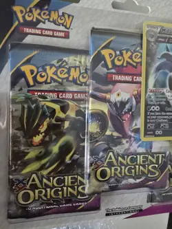 Pokemon TCG: XY Ancient Origins Booster 3-Pack Blister New Factory Sealed - Image 2