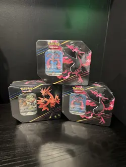 3x Pokemon TCG Crown Zenith Tin Factory Sealed - Image 1