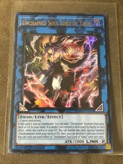 Yugioh Unchained Soul Lord Of Yama DUNE-EN049 Ultra Rare 1st Edition NM - Image 1