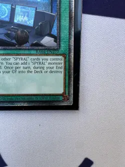 SPYRAL Resort RA04-EN277 Quarter Century Secret Rare Yugioh 1st Edition Mint - Image 4