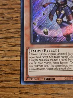 Gem-Knight Nepyrim BLMM-EN021 Yugioh TCG Card Secret Rare NM - Image 5