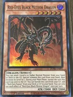Yugioh! Red-Eyes Black Meteor Dragon - DUNE-EN095 - Super Rare - 1st Edition Nea - Image 1