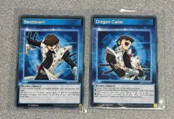 Yugioh TCG Seto Kaiba Skill Cards Beatdown! & Dragon Caller 1st Edition - Image 1