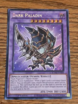Yugioh! Dark Paladin - BLMM-EN008 - Secret Rare - 1st Edition Near Mint, English - Image 1
