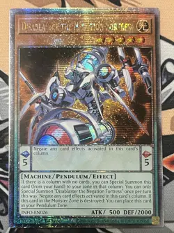 Yugioh Disablaster the Negation Fortress INFO-EN026 Quarter Century 1st NM - Image 1