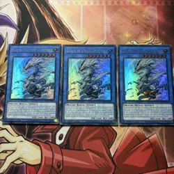 Yugioh! Playset 3x Sauravis, der Alte und Aufgestiegene Ultra Rare - RA02-DE019 - Image 1