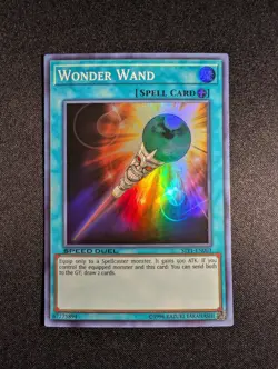 Yugioh - Wonder Wand STP1-EN003 Super Rare Speed Duel NM - Image 1