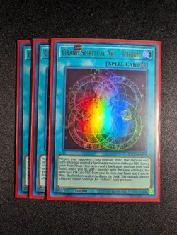 Yugioh - 3x Grand Spiritual Art - Ichirin SDCH-EN019 1st Edition Ultra Rare NM - Image 1