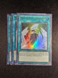 Yugioh - 3x Dragon Revival Rhapsody LC06-EN004 Limited Edition Ultra Rare NM - Image 1