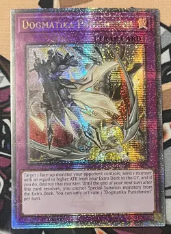 Yugioh Dogmatika Punishment RA01-EN076 Quarter Century Rare 1st Ed NM - Image 1