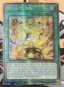 Yugioh Metaltronus RA04-EN100 Quarter Century Secret Rare 1st Ed NM - Image 1