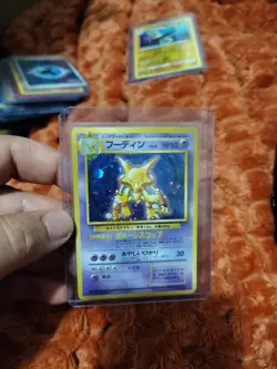 Alakazam Base Set Holo Japanese No. 065 Pokemon Card Holo Foil Rare NM - Image 1