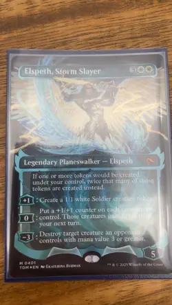 Elspeth, Storm Slayer (Showcase) Tarkir: Dragonstorm Foil Card 401 - Image 1