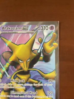 Pokemon TCG Alakazam EX 188/165 S&V 151 Ultra Rare Card NM Condition - Image 3