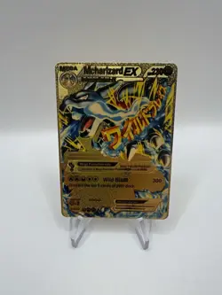 Mega M Charizard EX Gold Foil Textured Display Card NM/M - Image 1