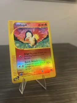 Pokemon TCG Cyndaquil Reverse Holo Card 104/165 Expedition Base Set - Image 1