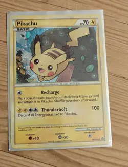 Pikachu HGSS03 Holo Rare Pokemon Card Heart Gold Soul Silver Promo NM - Image 1
