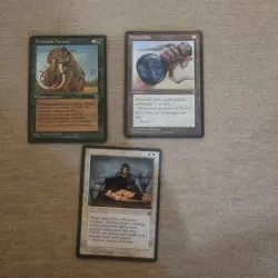 Magic The Gathering Mtg 1995 Homelands Rare Card Lot Leeches, Mammoth Harnass.. - Image 1