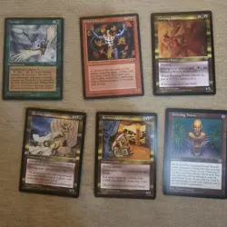 Magic The Gathering Mtg Rare Card Lot Mirage & Alliances 1996 Warping Wurm Etc.. - Image 1