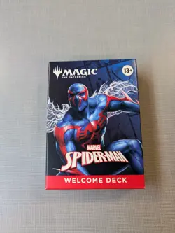 HASBRO MAGIC THE GATHERING MTG SPIDER-MAN 2099 WELCOME DECK Blue SEALED NEW! - Image 1