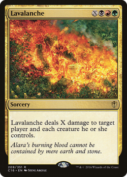 Lavalanche #209 | Near Mint | Commander 2016 Magic MTG - Image 1