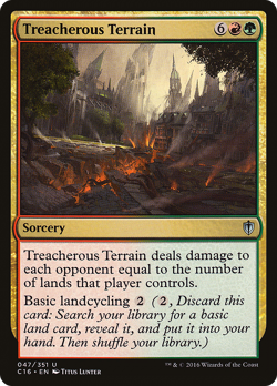 Treacherous Terrain #47 | Near Mint | Commander 2016 Magic MTG - Image 1