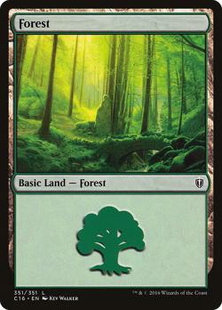 Forest #351 | Near Mint | Commander 2016 Magic MTG - Image 1