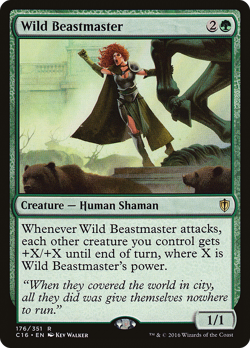 Wild Beastmaster #176 | Near Mint | Commander 2016 Magic MTG - Image 1