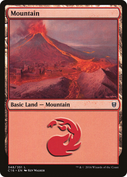 Mountain #348 | Near Mint | Commander 2016 Magic MTG - Image 1