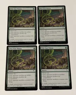 4X MTG Pick Your Poison - Murders At Karlov Manor LP - Image 1