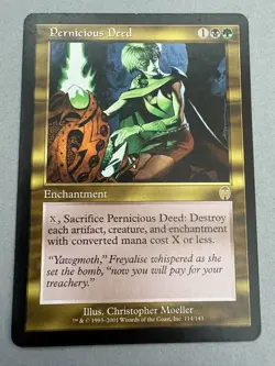 Pernicious Deed, Apocalypse, Magic The Gathering MTG, Lightly Played - Image 1