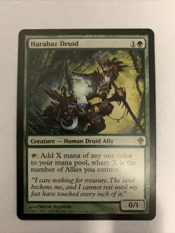 Harabaz Druid x1 MTG Worldwake 1x Magic Excellent Light Play EX LP - Image 1