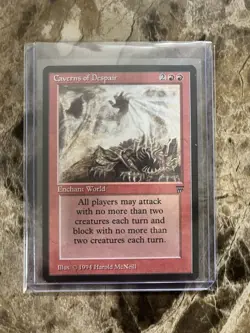 PETRA SPHINX + CAVERNS OF DESPAIR (NM+) Lot of 2 Legends Rares - Vintage MTG - Image 3