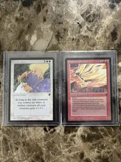 ANGELIC VOICES + FIRESTORM PHOENIX (NM+) Lot of 2 Legends Rares - Vintage MTG - Image 1